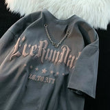 Men T Shirt Necklace Decoration Loose