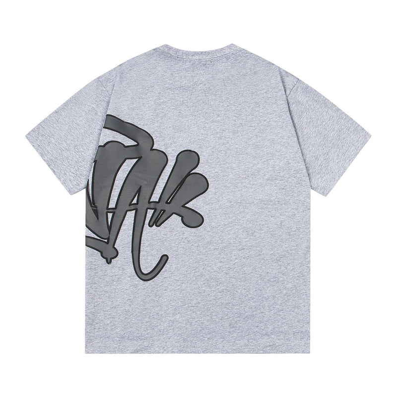 Synaworld T Shirts central cee Short Sleeve Classic Letter Print Loose Casual T-Shirt