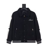 Amiri Jacket AMI Letter Embroidery Contrast Sleeve Jacket Jacket Men's and Women's