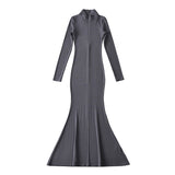 Women Dresses Fishtail Zipper Dress