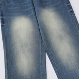 Men Jeans White Casual All-Match Loose