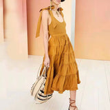 Bohemian Dress Fashion Commuter Slim Strap Dress