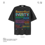 American vintage street T-shirt pure cotton men's and women's summer loose