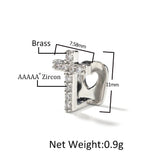 Grillz TeethGrillz Microencrusted Zircon Cross Spectrum