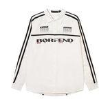 Men's Long Sleeve T Shirt Color Matching Long Sleeve Shirt Men's Letter Printing Personality Shirt Outer Wear