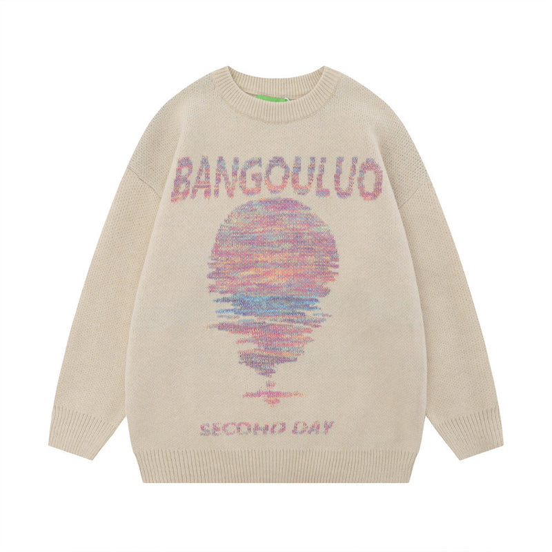 Men Sweater Sunset Reflection Sweater