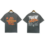 HS Shorts Distressed Casual Short Sleeve