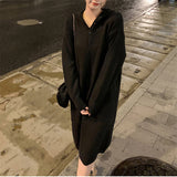 Women Pullover Sweater Knitted Temperament Long Sweater