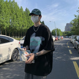Men's T Shirt Summer Loose Graffiti