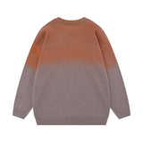 Men Sweater Inkjet Five-Pointed Star Paste Cloth Embroidery Knitwear