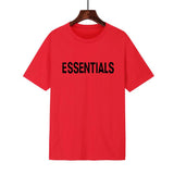 Fear Of God Fog T Shirt Essentials Double Line Letter Loose High Street Short Sleeve T-shirt For Men