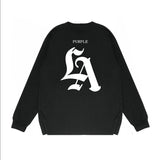 Purple Brand Long Sleeve T-Shirt Fashion Loose Long Sleeve Top