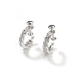 Earrings Zircon Spiral Buckle Lightning Earrings lightning Spectrum