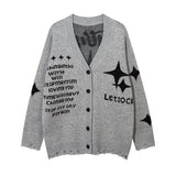 Women Sweater Striped Knitted Cardigan Idle Style