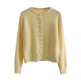 Women Knitted Cardigan Soft Sweater