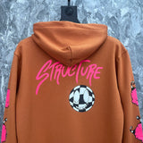 CHH Chrome Heart Hoodie Chrome Hearts Autumn/Winter Croix blue matty graffiti embroidered sweater