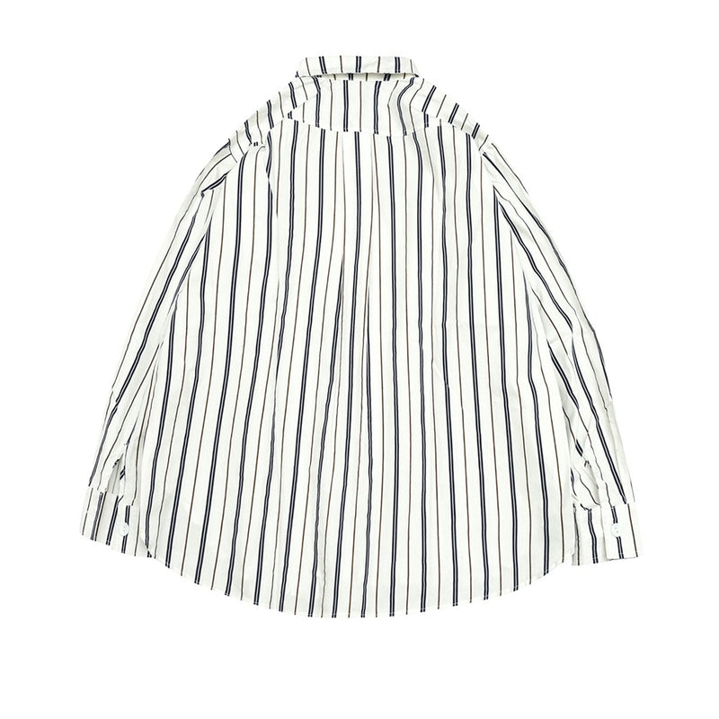 Unisex Shirt Vintage Cityboy Casual Loose Stripes