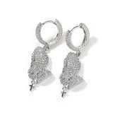Earrings Zircon Glove Shaped Earrings Spectrum