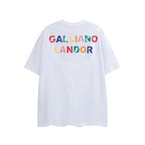 Gallery Dept T Shirts Los Angeles Gallery Dept Short Sleeve Letter Printed Loose Top