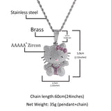 Jewelry cartoon style bow catNecklaces Crosses Spectrum Necklaces Hello Katie