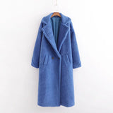 Women Cotton Coat Loose Lamb Wool Mid-Length