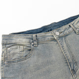 Men Jeans Worn out Retro Loose Casual