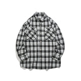 Unisex Shirt Plaid Loose Leisure