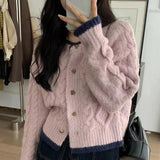 Women Knitted Cardigan Short Coat Sweater