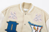 Off White Jacket Spring and Autumn OW Trojan Horse Letter Pattern Baseball Jacket Jacket