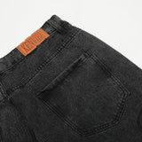 Men Jeans Spider Pattern Loose Make Old Ripped All-Match