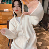 Women Knitted Cardigan Fashion Loose Soft Sweater