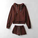 Women Hoodie Sports Casual Two-Piece Suit