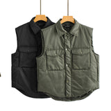 Women Cotton Coat Winter Warm Lapel Vest