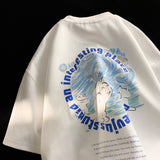 Men T Shirt Summer Loose Oversize All-Matching