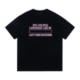Synaworld T Shirts central cee Short Sleeve Classic Letter Print Loose Casual T-Shirt