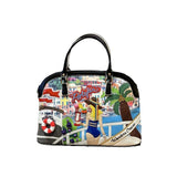 Chh Chrome Heart Leather Bag Splicing Embroidered Women's Bag