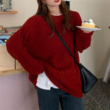 Women Pullover Sweater Loose and Warm Knitwear