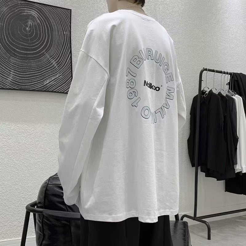 Men T Shirt Versatile Casual Loose