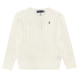 Ralph Lauren Knitted sweaters cotton thread ruff pony embroidery twist crew neck