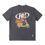 Men T-Shirt Fun Chinese Printed All-Matching