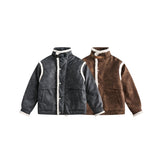 Unisex Coat Warm and Loose PU Leather Jacket