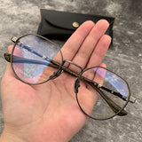 CHH Chrome Hearts Glasses Pure Titanium Ultra Light Polygon Vintage Rough Edge Glasses Frames