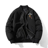 Mens Vintage Jackets Autumn/Winter Embroidered Jacket Padded Flight Suit Baseball Suit