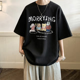 Men T Shirt Summer Loose All-Matching
