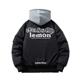 Men Vintage Jackets Jacket Embroidered Bomber Jacket Hooded Couple Baseball Uniform
