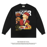 Unisex Long Sleeve Shirt Autumn/Winter Print Long Sleeve T-Shirt Loose