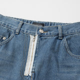 Men Jeans Detachable Jeans Dual-Use Stitching
