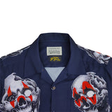GUILTYPARTIES TIGER Shirts Skull Hawaiian Long Sleeve Shirt