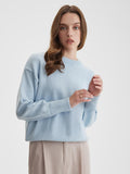 Women Work Business Casual Sweats Crew Neck Loose Sweater