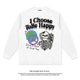 Unisex Long Sleeve Shirt Autumn and Winter Long Sleeve T-Shirt Loose